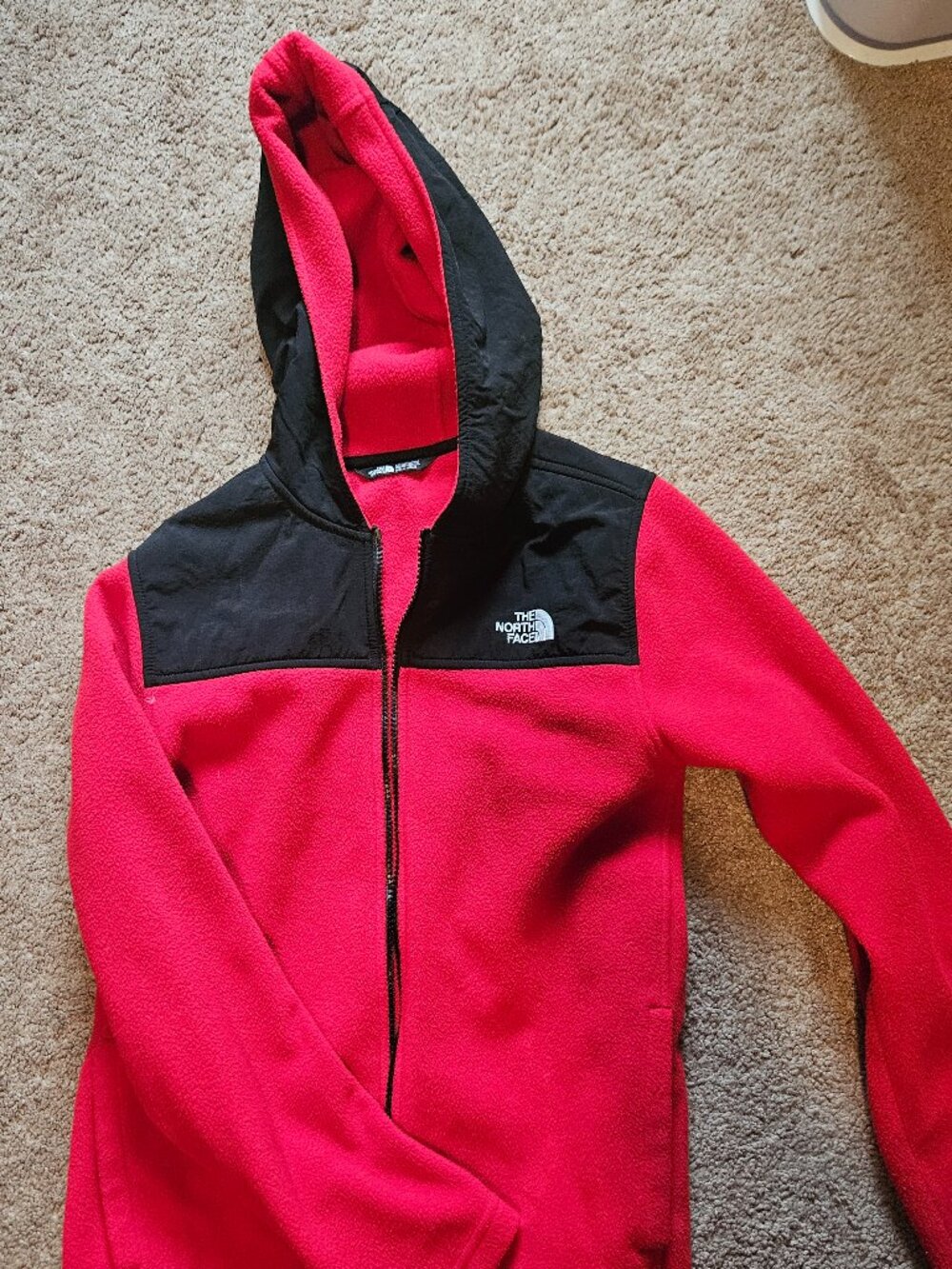 Red northface fleece